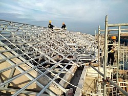 Steel Truss Installation